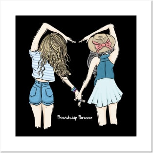 girl friendship forever Posters and Art